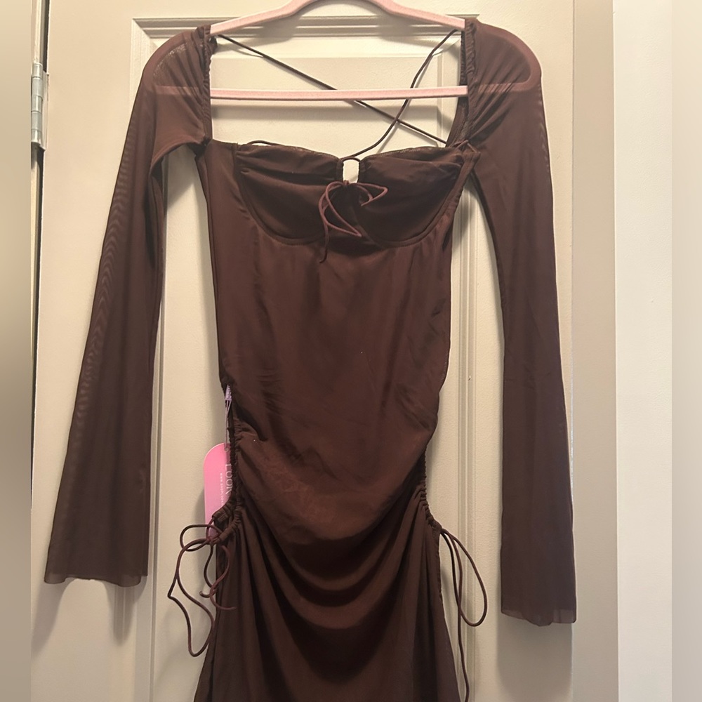 Brown Mini dress